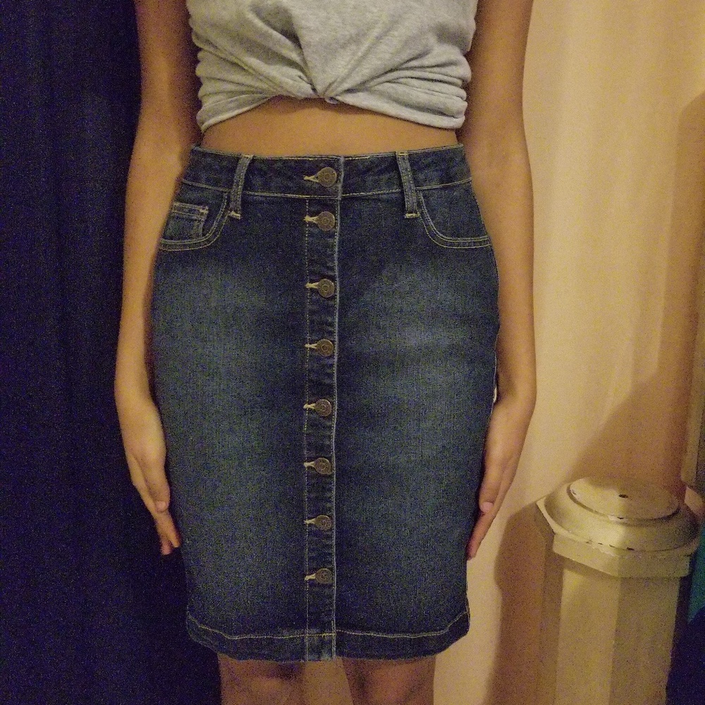Cello dark denim Jean skirt small